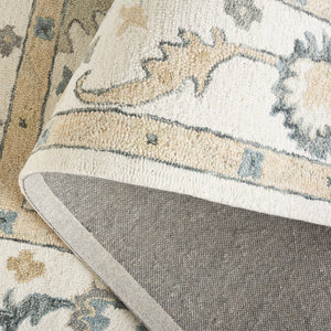 Safavieh Metro Traditional Wool Runner Rug - Timeless Hand-tufted Elegance For Hallways And Entryways Ivory ,Beige Wool Pile Met827a-5