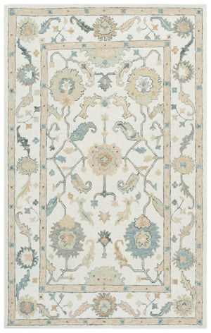 Safavieh Metro Traditional Hand-tufted Wool Area Rug - Elegant Ivory And Beige Floral Design For Any Space Ivory ,Beige Wool Pile Met827a-4