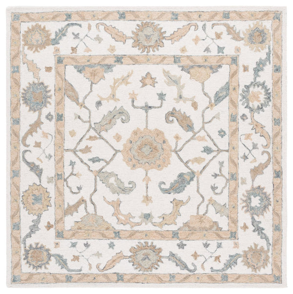 Safavieh Metro Traditional Wool Runner Rug - Timeless Hand-tufted Elegance For Hallways And Entryways Ivory ,Beige Wool Pile Met827a-6sq