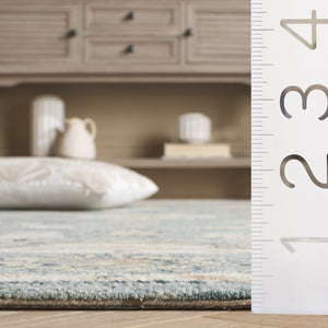 Safavieh Metro Traditional Hand-tufted Wool Area Rug - Elegant Ivory And Beige Floral Design For Any Space Blue ,Ivory Wool Pile Met827m-9