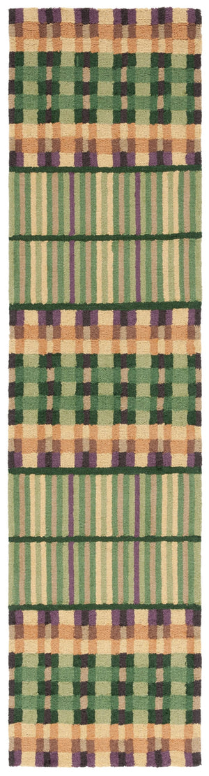 Safavieh Metro Exquisite Hand-tufted Area Rug - Classic Elegance And Timeless Charm For Your Home Decor Green ,Gold 85% Wool,15% Cotton Met852y-6r