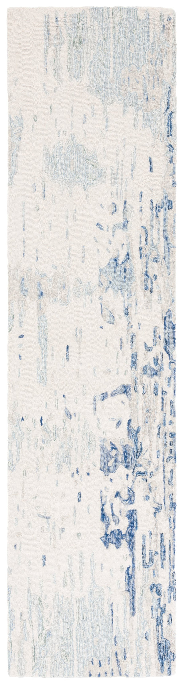 Safavieh Metro Hand-tufted Area Rug: Luxurious Wool Blend With Abstract Design For Stylish Home Décor Ivory ,Blue 85% Wool,15% Cotton Met854m-6sq