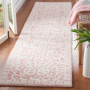 Safavieh Metro Hand-Tufted 2'0" X 3'0" Pink Ivory Accent Rug — Wool/Cotton Low-Profile 3/8" Pile, Anti-Slip Backing 2'-3" x 5'-0" MET857U-25
