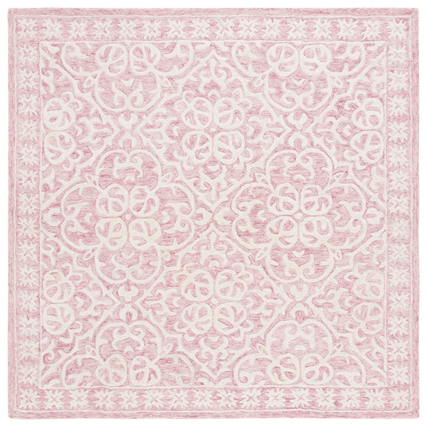 Safavieh Metro Hand-Tufted 2'0" X 3'0" Pink Ivory Accent Rug — Wool/Cotton Low-Profile 3/8" Pile, Anti-Slip Backing 2'-3" x 5'-0" MET857U-25
