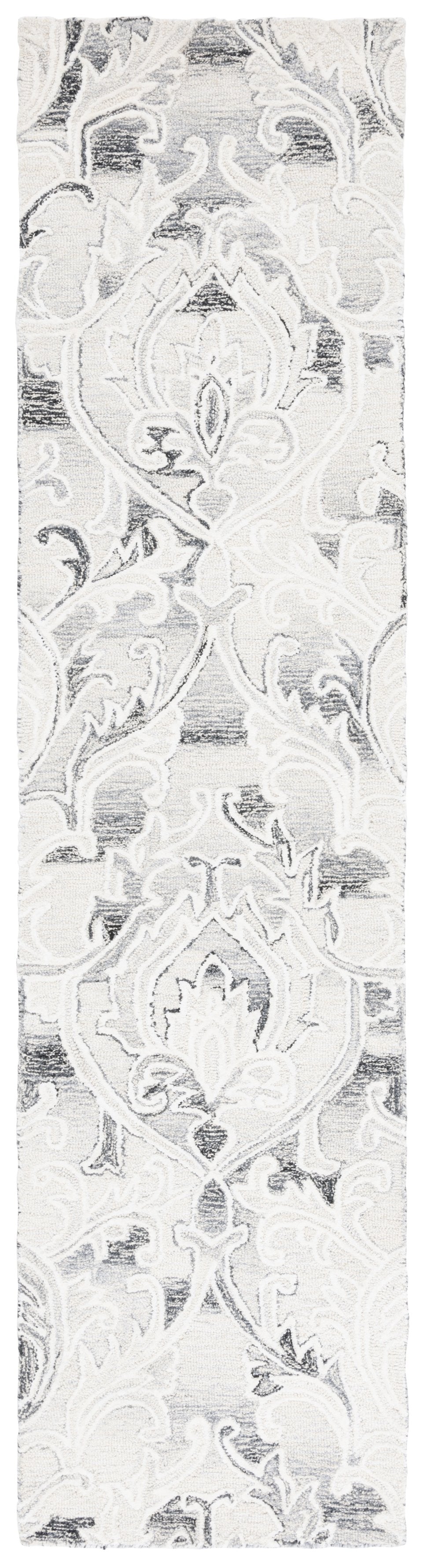 Safavieh Metro Exquisite Hand-tufted Area Rug - Luxurious Wool & Cotton Blend For Timeless Elegance Grey ,Ivory 85% Wool,15% Cotton Met870f-6r