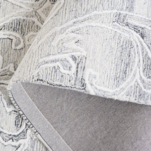 Safavieh Metro Exquisite Hand-tufted Area Rug - Luxurious Wool & Cotton Blend For Timeless Elegance Grey ,Ivory 85% Wool,15% Cotton Met870f-6r