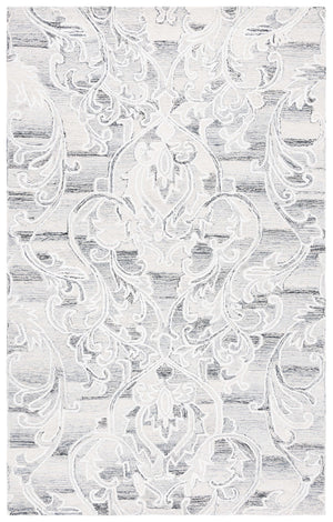 Safavieh Metro Exquisite Hand-tufted Area Rug - Luxurious Wool & Cotton Blend For Timeless Elegance Grey ,Ivory 85% Wool,15% Cotton Met870f-6r