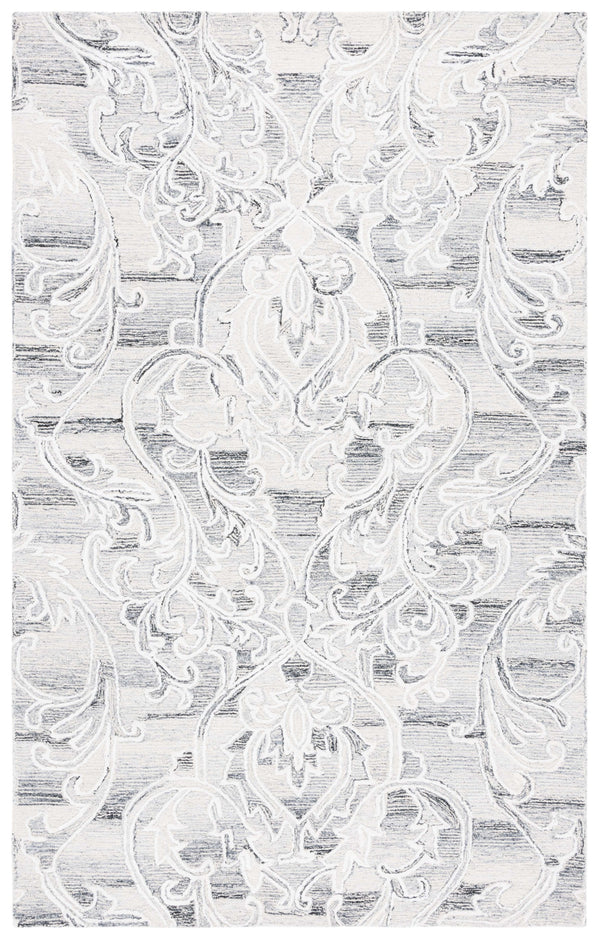 Safavieh Metro Exquisite Hand-tufted Area Rug - Luxurious Wool & Cotton Blend For Timeless Elegance Grey ,Ivory 85% Wool,15% Cotton Met870f-6r