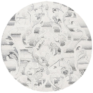 Safavieh Metro Exquisite Hand-tufted Area Rug - Luxurious Wool & Cotton Blend For Timeless Elegance Grey ,Ivory 85% Wool,15% Cotton Met870f-6r