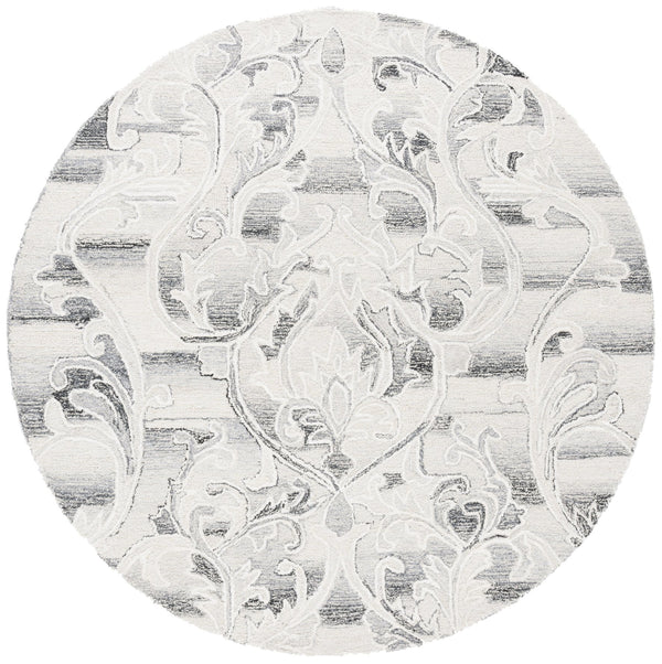 Safavieh Metro Exquisite Hand-tufted Area Rug - Luxurious Wool & Cotton Blend For Timeless Elegance Grey ,Ivory 85% Wool,15% Cotton Met870f-6r