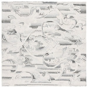 Safavieh Metro Exquisite Hand-tufted Area Rug - Luxurious Wool & Cotton Blend For Timeless Elegance Grey ,Ivory 85% Wool,15% Cotton Met870f-6r