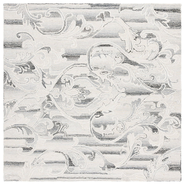 Safavieh Metro Exquisite Hand-tufted Area Rug - Luxurious Wool & Cotton Blend For Timeless Elegance Grey ,Ivory 85% Wool,15% Cotton Met870f-6r