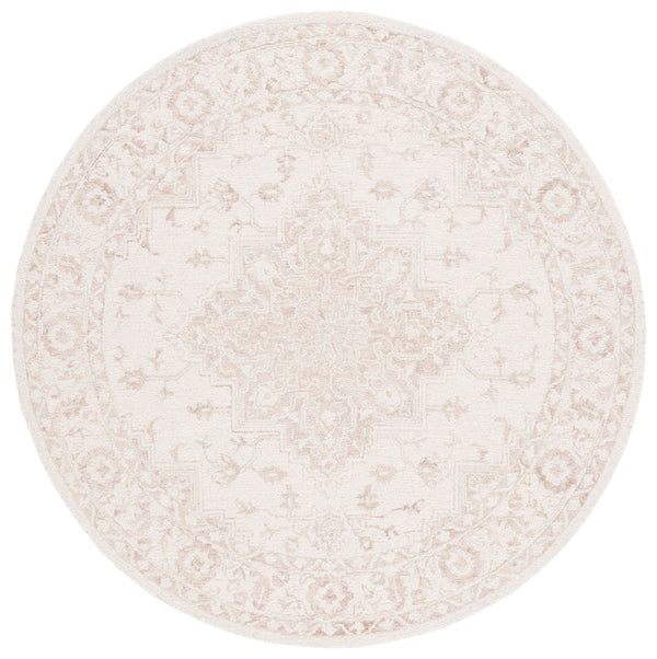 Safavieh Metro Hand-tufted Area Rug - Luxurious Wool And Cotton Blend With Timeless Elegance For Any Space Beige ,Ivory 80% Wool And 20% Cotton Met874b-27