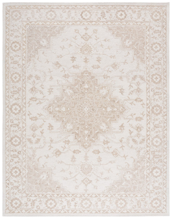 Safavieh Metro Hand-tufted Area Rug - Luxurious Wool And Cotton Blend With Timeless Elegance For Any Space Beige ,Ivory 80% Wool And 20% Cotton Met874b-27