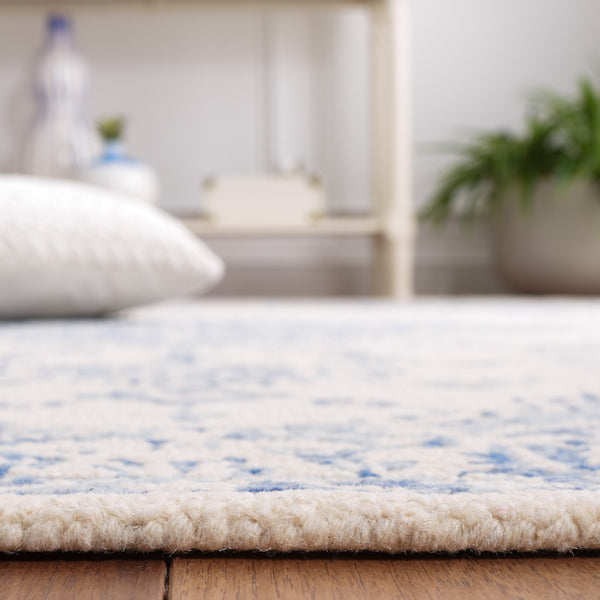 Safavieh Metro Hand-tufted Area Rug - Luxurious Wool And Cotton Blend With Timeless Elegance For Any Space Blue ,Ivory 80% Wool And 20% Cotton Met874m-213