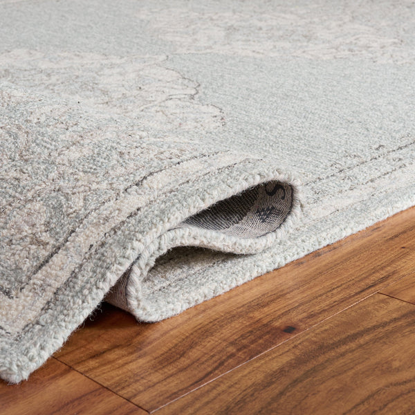 Safavieh Metro Hand‑Tufted Grey Ivory Wool Rug 8X10 Low‑Pile Classic Neutral Design For Living Rooms 8'-0" x 10'-0" MET890F-8