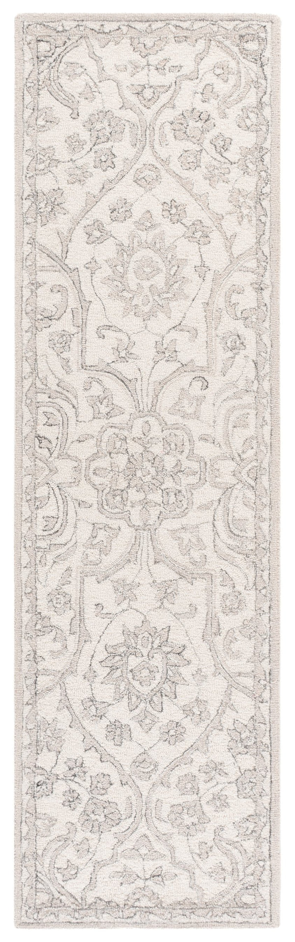 Safavieh Metro Hand-Tufted Ivory Grey Area Rug 8X10 Wool-Cotton Low Pile Transitional Soft Texture 9'-0" x 12'-0" MET891F-9
