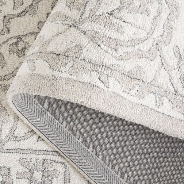 Safavieh Metro Hand‑Tufted Round Ivory Rug — Low‑Profile Wool‑Cotton Blend, Neutral Minimalist Elegance For Home 6'-0" x 6'-0" MET891F-6R