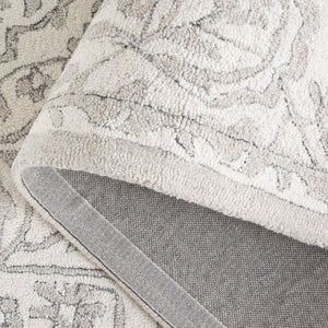 Safavieh Metro Hand-Tufted Ivory Beige Area Rug — Wool-Cotton Blend, Low-Profile 3/8" Pile, Transitional Style 6'-0" x 6'-0" MET891F-6SQ