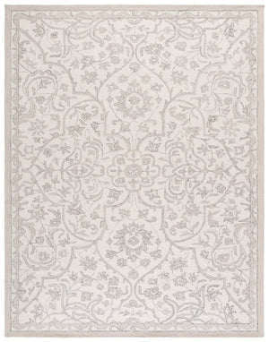 Safavieh Metro Hand-Tufted Ivory Grey Area Rug 8X10 Wool-Cotton Low Pile Transitional Soft Texture 9'-0" x 12'-0" MET891F-9