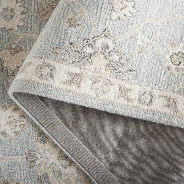 Safavieh Metro Hand Tufted Wool Blend Area Rug Ivory Blue Traditional Living Room Accent 6' x 9' MET892L-6