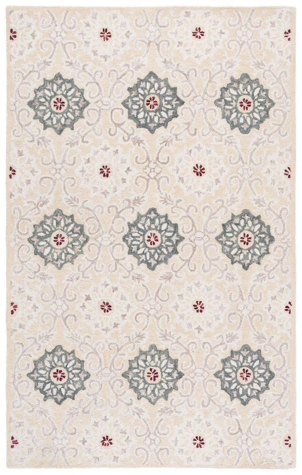 Safavieh Metro Hand‑Tufted Beige Ivory Area Rug — Low‑Profile Wool-Cotton Blend For Durable Everyday Elegance 8'-0" x 10'-0" MET894B-8