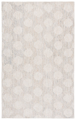 Safavieh Metro Hand-Tufted Gold Ivory Area Rug — Wool-Cotton Transitional Geometric Design, Low Pile Comfort 4'-0" x 6'-0" MET895D-4