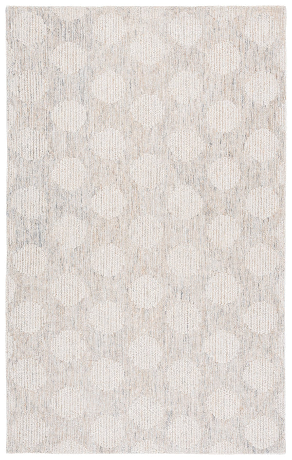 Safavieh Metro Hand-Tufted Gold Ivory Runner Rug — Wool-Cotton Blend, Low-Profile Durability For Hallways 2'-3" x 8'-0" MET895D-28