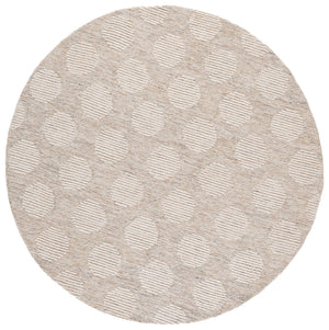 Safavieh Metro Hand-Tufted Gold Ivory Area Rug — Wool-Cotton Transitional Geometric Design, Low Pile Comfort 4'-0" x 6'-0" MET895D-4