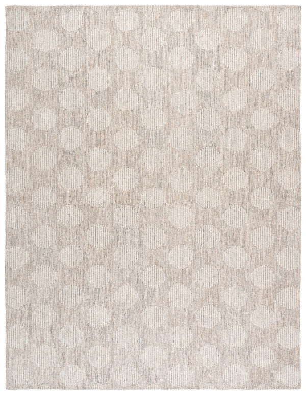Safavieh Metro Hand-Tufted Gold Ivory Area Rug — Wool-Cotton Transitional Geometric Design, Low Pile Comfort 4'-0" x 6'-0" MET895D-4