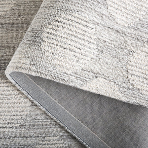 Safavieh Metro Hand-Tufted Grey Ivory Wool Rug 8X10 – Geometric Transitional Design, Soft Durable Comfort 9'-0" x 12'-0" MET895F-9