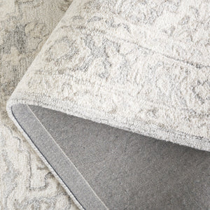 Safavieh Metro Hand-Tufted Wool-Cotton Runner In Light Grey And Ivory — Low-Profile, Durable, Timeless Elegance 2'-3" x 8'-0" MET896G-28