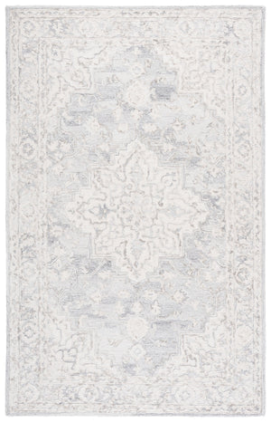 Safavieh Metro Hand-Tufted Wool-Cotton Runner In Light Grey And Ivory — Low-Profile, Durable, Timeless Elegance 2'-3" x 8'-0" MET896G-28