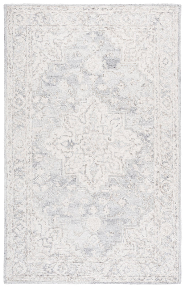 Safavieh Metro Hand-Tufted Wool-Cotton Runner In Light Grey And Ivory — Low-Profile, Durable, Timeless Elegance 2'-3" x 8'-0" MET896G-28
