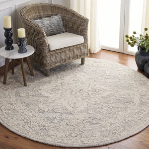 Safavieh Metro Hand-Tufted Wool-Cotton Runner In Light Grey And Ivory — Low-Profile, Durable, Timeless Elegance 2'-3" x 8'-0" MET896G-28