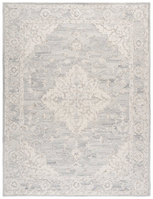 Safavieh Metro Hand-Tufted Wool-Cotton Runner In Light Grey And Ivory — Low-Profile, Durable, Timeless Elegance 2'-3" x 8'-0" MET896G-28