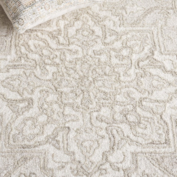 Safavieh Metro Hand Tufted Wool Cotton Area Rug Warm Ivory Transitional Living Room Accent MET896T-9