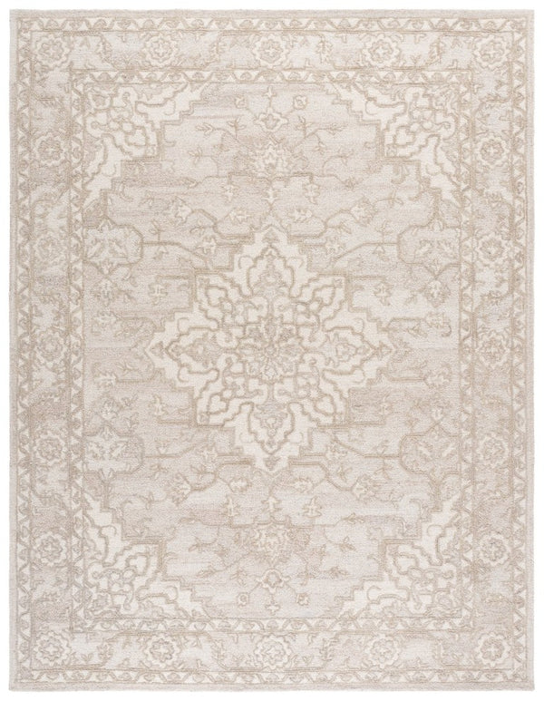 Safavieh Metro Hand Tufted Wool Cotton Area Rug Warm Ivory Transitional Living Room Accent MET896T-9