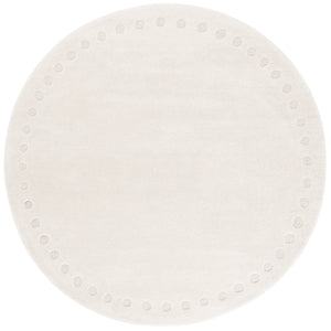 Safavieh Metro Hand-Tufted Ivory Area Rug 8X10 – Wool-Cotton Blend, Low-Profile Plush Pile, Subtle Border & Corner Motifs 9'-0" x 12'-0" MET913A-9