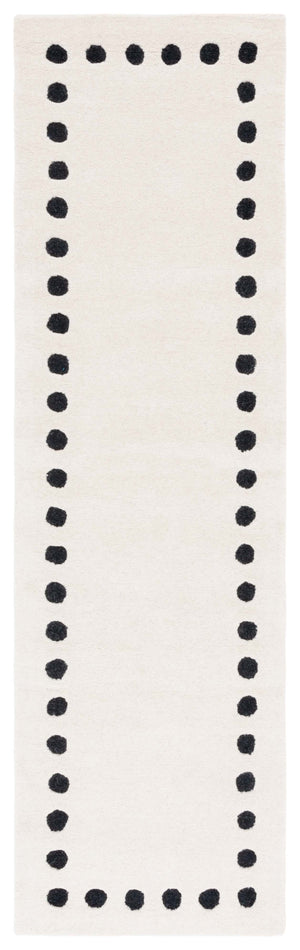 Safavieh Metro 913 MET913 Hand Tufted  Rug Ivory / Black MET913Z-6SQ