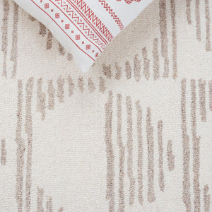 Safavieh Metro Modern Runner Rug - Elegant Hand-tufted Design For Hallways, Cozy Wool And Cotton Blend Natural ,Ivory 80% Wool,20% Cotton Met950b-5