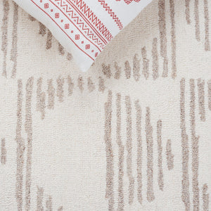 Safavieh Metro Elegant Hand-tufted Area Rug - Soft Wool & Cotton Blend For Contemporary Home Decor Style Natural ,Ivory 80% Wool,20% Cotton Met950b-6sq