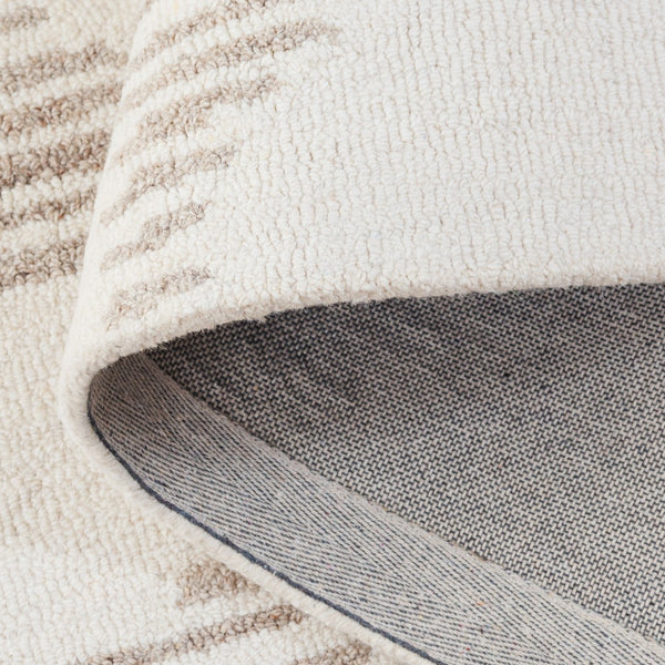 Safavieh Metro Elegant Hand-tufted Area Rug - Soft Wool & Cotton Blend For Contemporary Home Decor Style Natural ,Ivory 80% Wool,20% Cotton Met950b-6sq