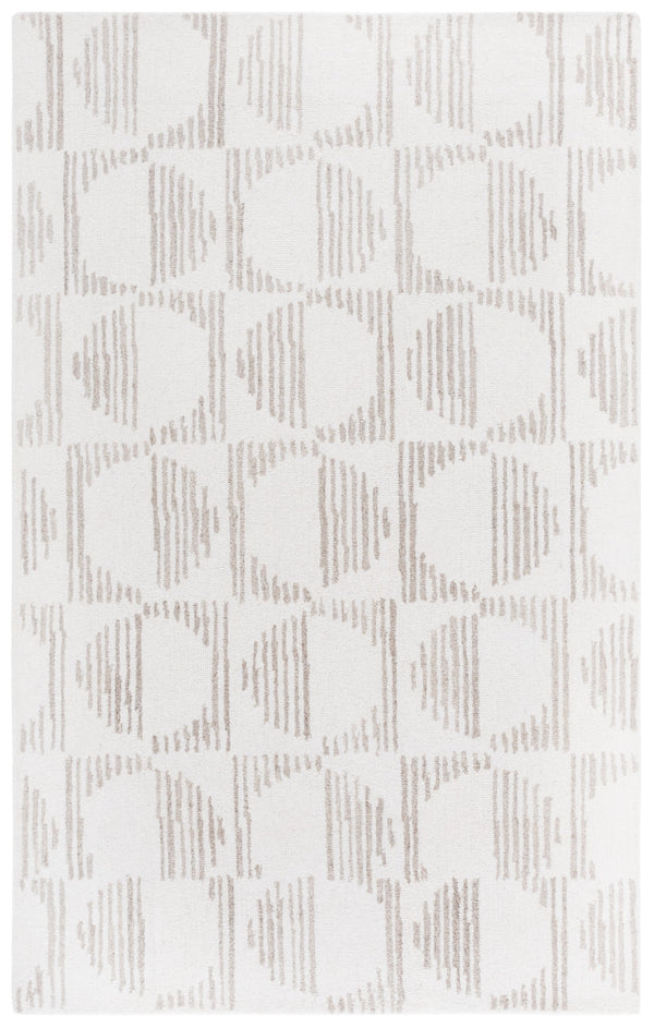 Safavieh Metro Modern Runner Rug - Elegant Hand-tufted Design For Hallways, Cozy Wool And Cotton Blend Natural ,Ivory 80% Wool,20% Cotton Met950b-5