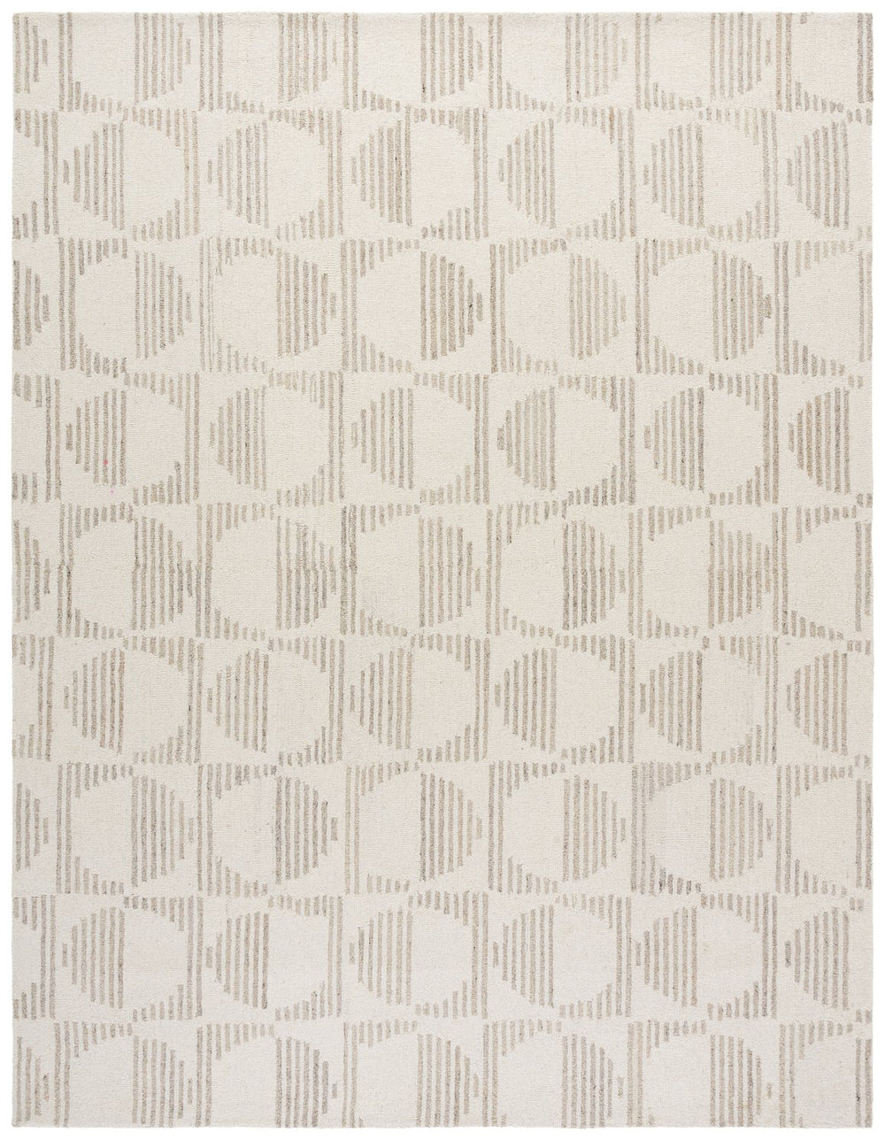 Safavieh Metro Modern Runner Rug - Elegant Hand-tufted Design For Hallways, Cozy Wool And Cotton Blend Natural ,Ivory 80% Wool,20% Cotton Met950b-8