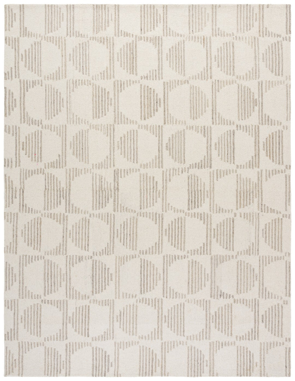 Safavieh Metro Elegant Hand-tufted Area Rug - Soft Wool & Cotton Blend For Contemporary Home Decor Style Natural ,Ivory 80% Wool,20% Cotton Met950b-6sq