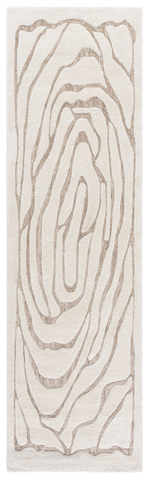 Safavieh Metro Hand-tufted Wool And Cotton Area Rug - Elegant Design For Modern Home Decor And Comfort Ivory ,Grey 80% Wool,20% Cotton Met951a-6r