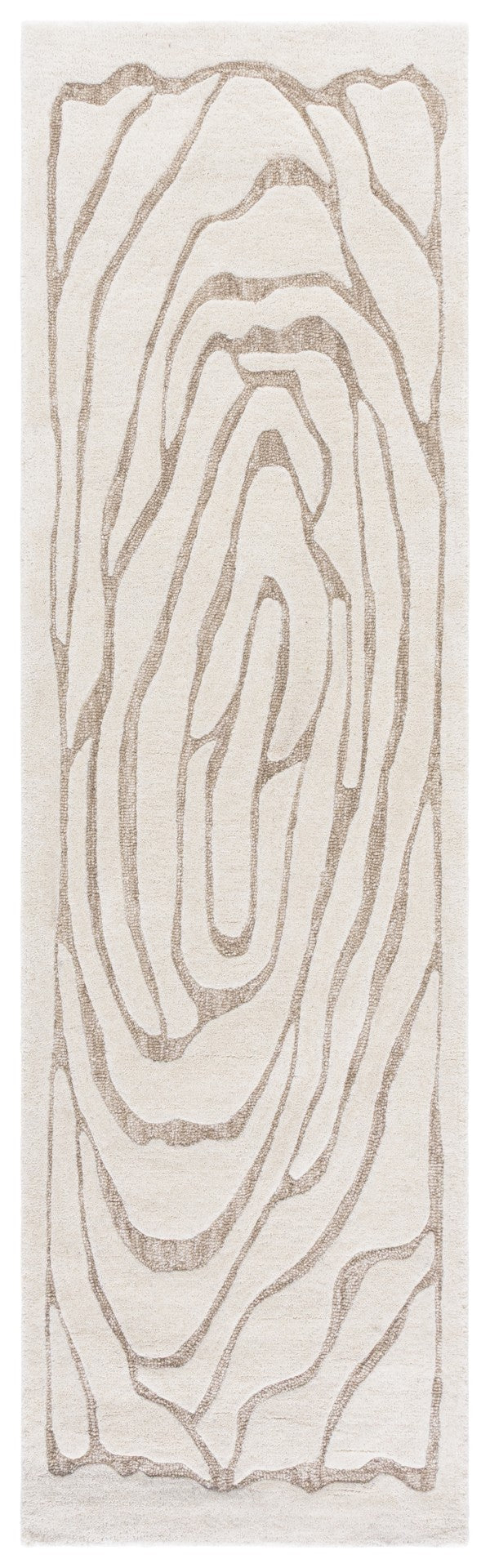 Safavieh Metro Hand-tufted Wool And Cotton Area Rug - Elegant Design For Modern Home Decor And Comfort Ivory ,Grey 80% Wool,20% Cotton Met951a-6r