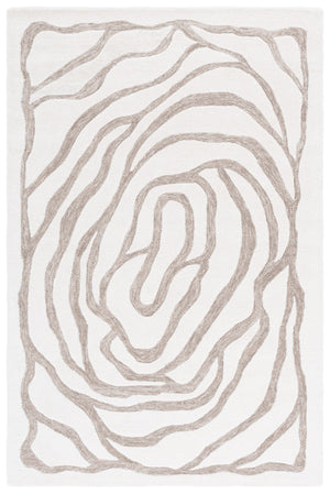 Safavieh Metro Hand-tufted Area Rug - Elegant Modern Design For A Sophisticated Contemporary Home Decor Ivory ,Grey 80% Wool,20% Cotton Met951a-5