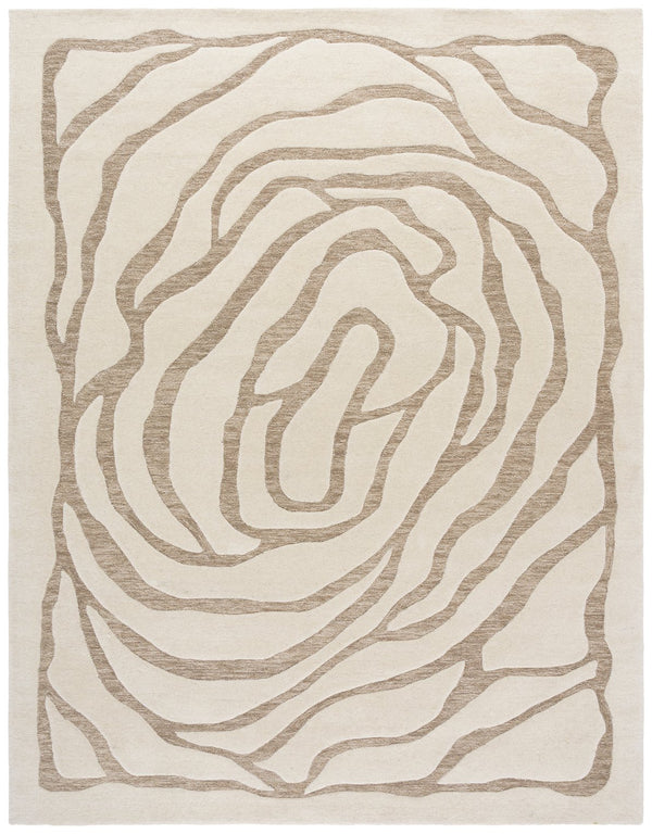 Safavieh Metro Hand-tufted Area Rug - Elegant Modern Design For A Sophisticated Contemporary Home Decor Ivory ,Grey 80% Wool,20% Cotton Met951a-8